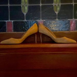 Tahari Classic Brown Suede Pumps